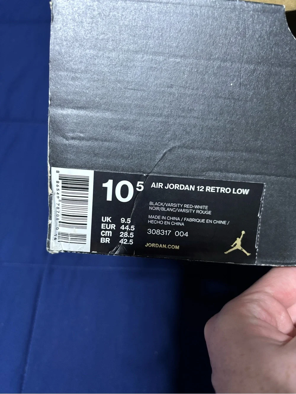 Jordan 12 Retro Low Playoffs Size 10.5